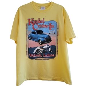 Car and Motorcycle Cruise In Graphic Tee Shirt Size XL
